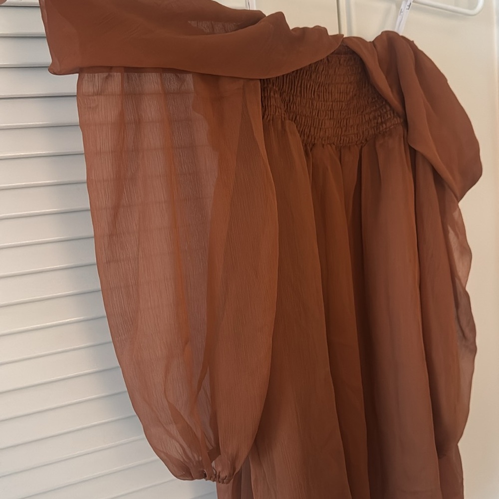 Rust Colored Mini Dress - Picture 6 of 6